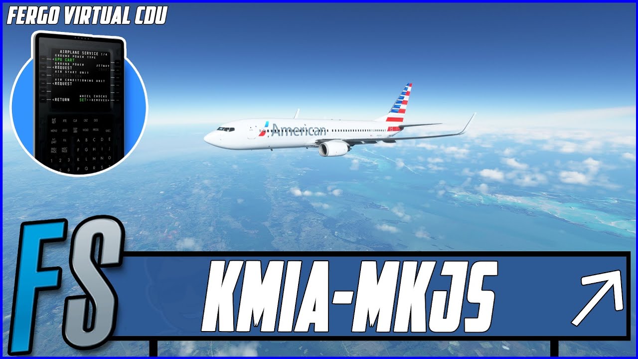 LIVE MSFS | Real World American OPS + Fergo Virtual CDU | Miami ...