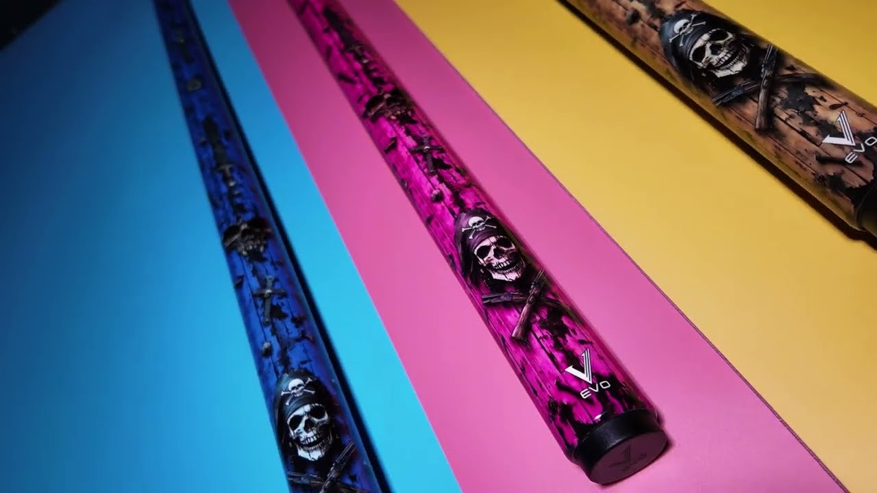 EVO キュー PIRATES1 ゴールデンプランダー /グラスファイバーシャフト