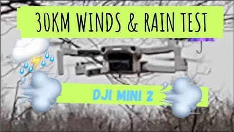 DJI MINI 2 , 30km high winds and rain test pt2 .. not Good don’t try it