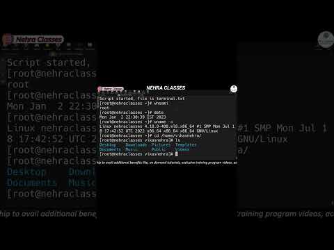 How To Record Complete Session Activity Of Linux Terminal 🔥🔥 #shorts