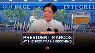 President Marcos at the 2023 PMA homecoming