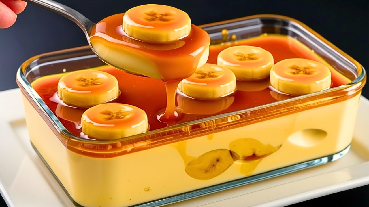 Всего лишь молоко и банан! Лучший французский десерт за 5 минут! Выпечка не требуется! В этом весь