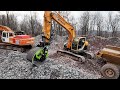 Setting up an excavator screener bucket