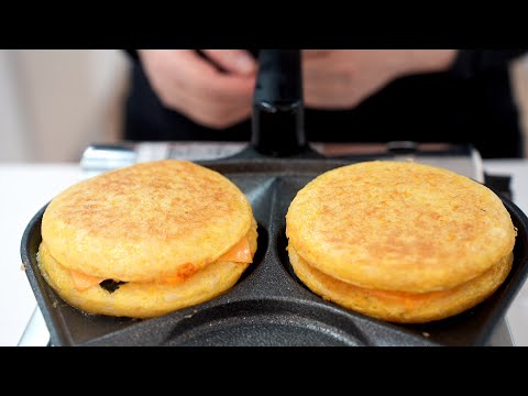 초간단하게 한끼식사로 추천! 고소한 계란 밥버거🍔
