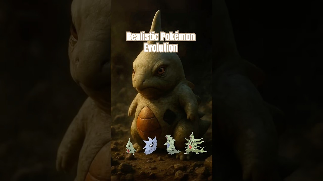 Realistic Pokémon Evolution | Pokédex No.246~248🐉 (Larvitar → Pupitar → Tyranitar → Mega Tyranitar)