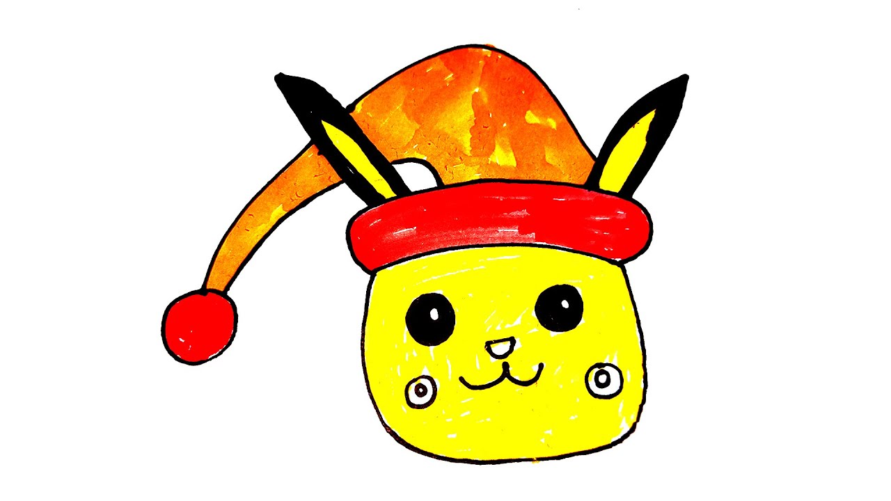 how-to-draw-cute-christmas-pikachu-youtube