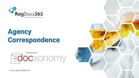 RegDocs365: Agency Correspondence