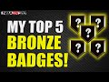 MY TOP BRONZE BADGES!! THESE BADGES ARE HUGE STEALS!! NBA 2K20