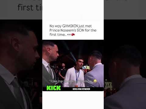 Video Gymskin just met Prince Naseems son for the first time