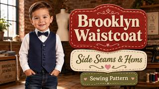 Brooklyn Waistcoat Sewing Tutorial Part 10: Side Seams & Hem