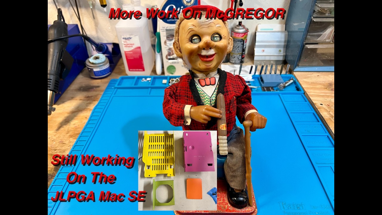 Sunday Retro Repair Show More Work On McGREGOR Toy & More Painting To Do on the JLPGA Mac SE🔨