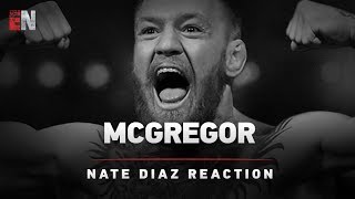 Conor McGregor reaction to Nate diaz huge win