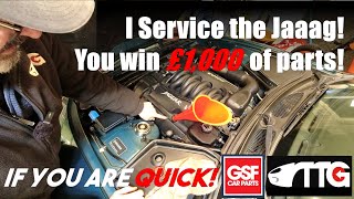 GSF helped me do a Jag service. And my viewers can win £1,000 in car parts
