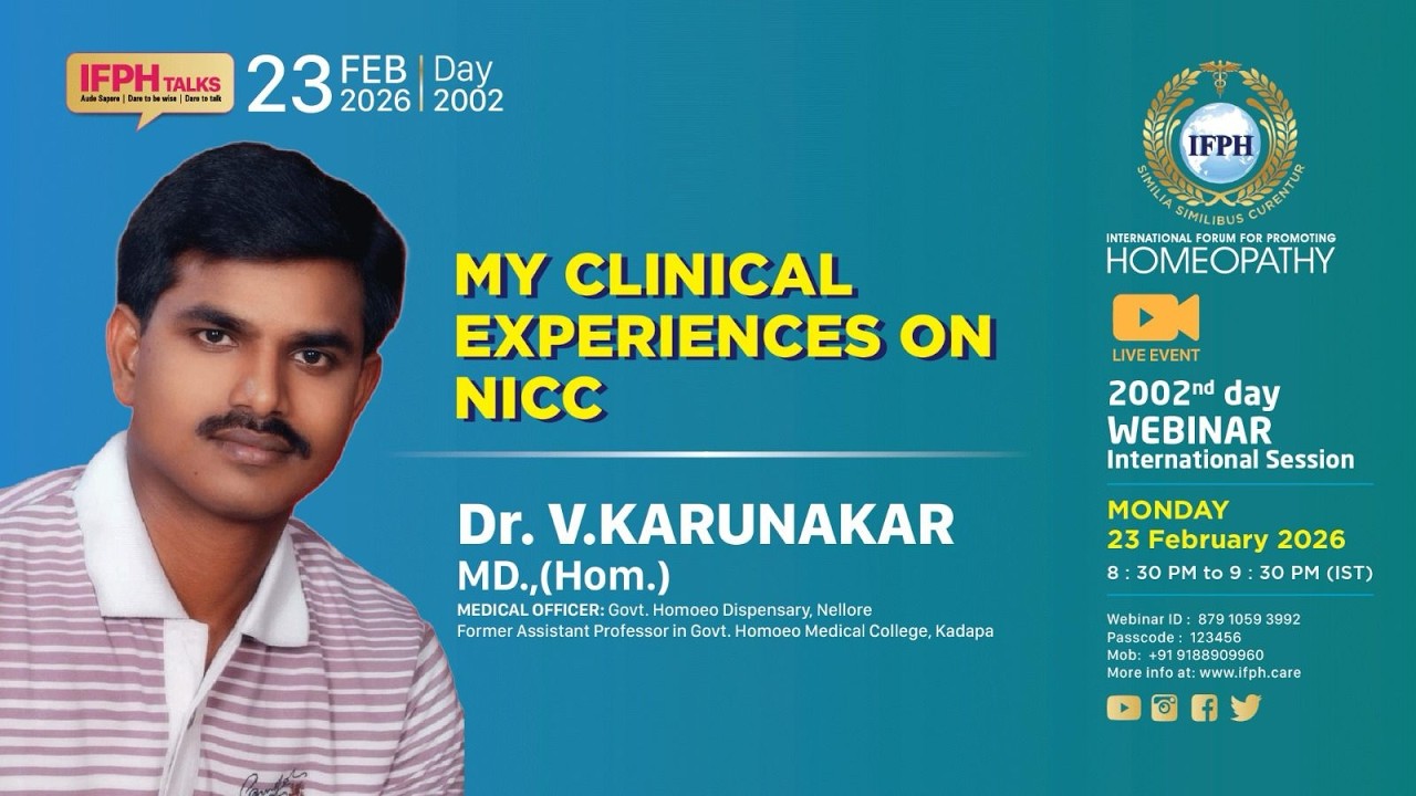 MY  CLINICAL EXPERIENCES ON NICC - Dr V.K KARUNAKAR [IFPH] – 2002
