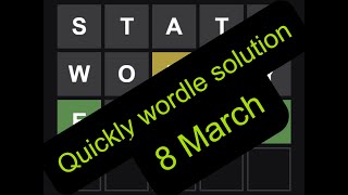 #wordle | #wordle today answer | what is the wordle for today 8 march| wordle 8 march answer #shorts