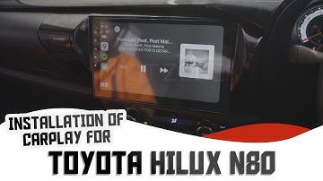 Toyota Hilux N80 2020 Android Auto Apple Carplay Gtzone Head Unit Removal Install 2 Mins Tutorial