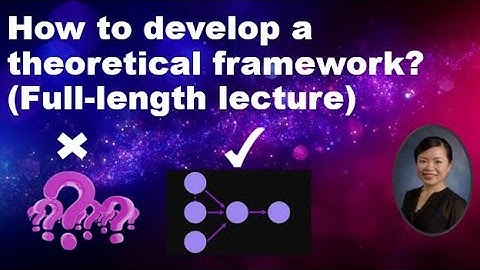 Theoretical framework for beginners: How to develop theoretical framework? (full-length lecture)
