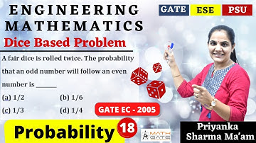 Dice Based GATE Problem 7 I Engineering Mathematics by Priyanka Sharma Mam