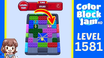 Color Block Jam Level 1581 Solution Walkthrough