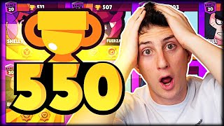 SUBIENDO A TODOS MIS BRAWLERS A 550 COPAS en Brawl Stars - WithZack