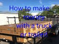 HOW TO MAKE MONEY WITH A TRUCK AND TRAILER!