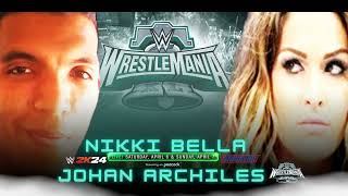 Nikki Bella Vs Johan Archiles Wrestlemania XL Resimi