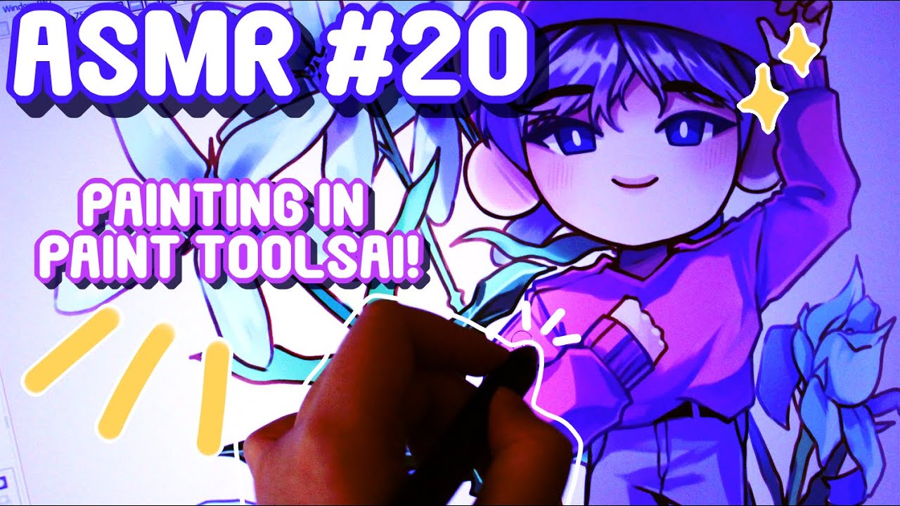ASMR 20 Painting in Paint Tool SAI YouTube