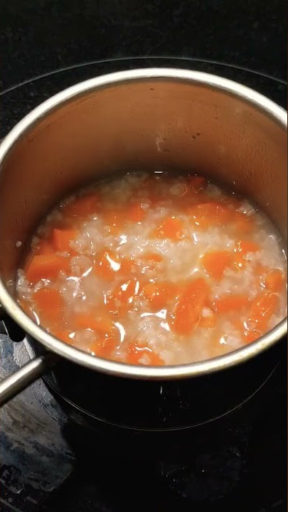6 months baby food / Carrot Rice