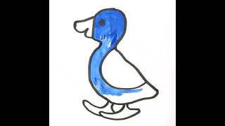 How To Draw Duck For Baby And Kids