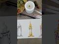 Туториал: рисуем свечу материалами от DENKSY 🩵 #tutorial #art #markers #sketch #denksy