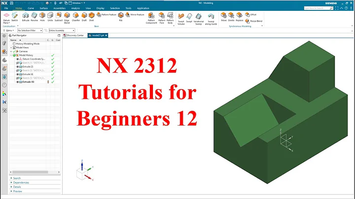 Siemens NX  tutorials for beginners|NX 2312|tutorial-12