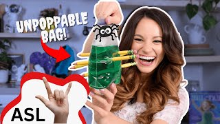 Emily's Science Lab - Unpoppable Bag - Halloween Experiment for Kids (ASL)