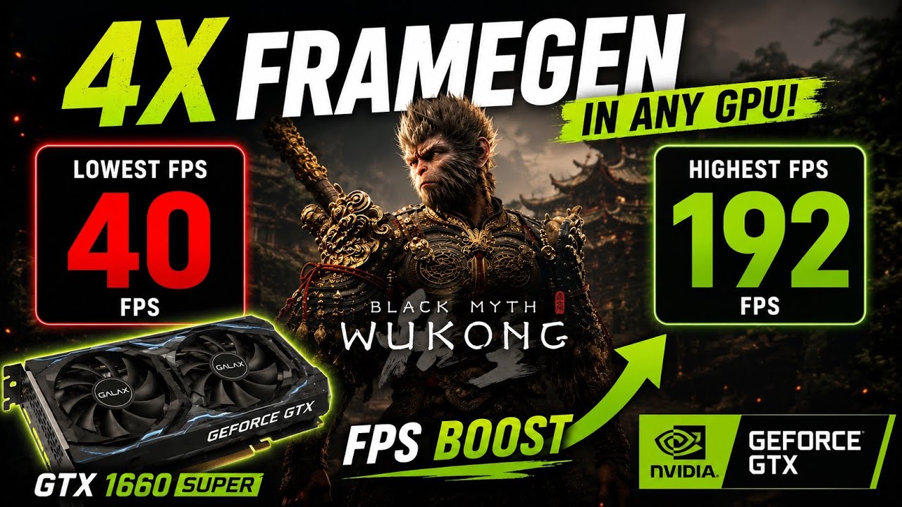 This FREE Trick Gives Any GPU 4X Frame Generation! - YouTube