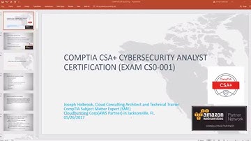 CompTIA Cyber Security Analyst (CSO-001) Exam Intro Exam Training Review csa casp security plus