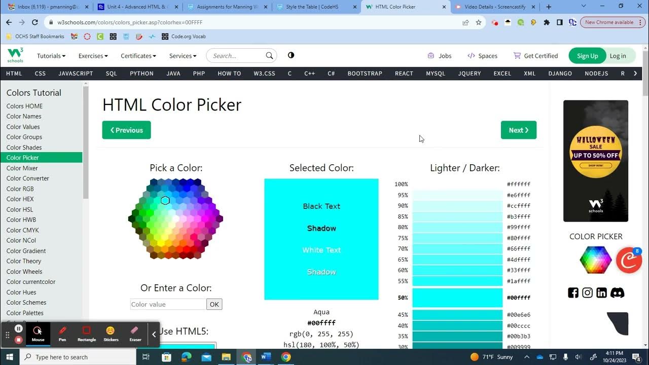 CodeHS (Monet) Web Design | Unit 5 Lesson 11 Reading Documentation ...