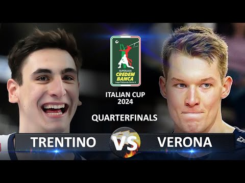 Видео: Quarter Finals: Trentino vs Verona | Volleyball SuperLega Coppa Italia 2024