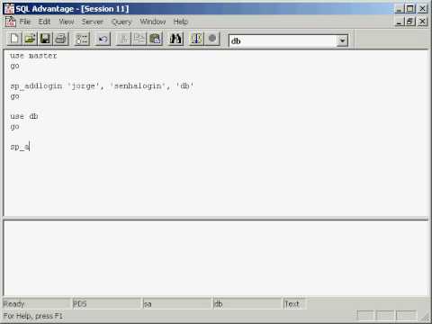 Sybase ASE - Criando Login e User