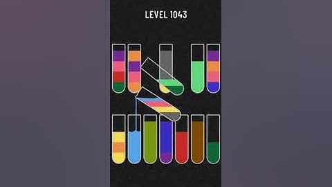 water sort puzzle - level 1043