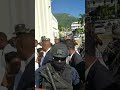 Haiti flag day in caphaitien  ariel henry enters cathedral