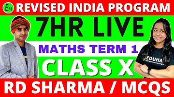 REVISED INDIA PROGRAM || Maths Term 1 || MCQS (RD SHARMA) || Class 10 CBSE NCERT
