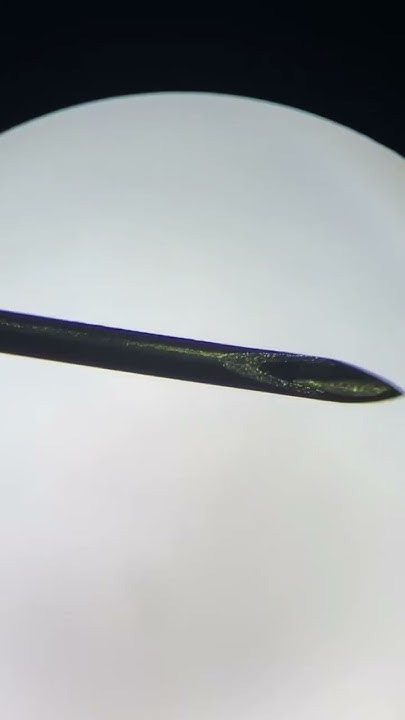 Insulin Needle Under Microscope #science #microscopy #microscope # ...