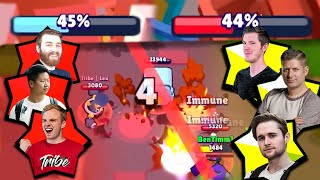 Brawl Stars: THE LONE ATTACKER... | Lex, Kairos, Rey VS Chief Pat, Orange Juice, BenTimm1