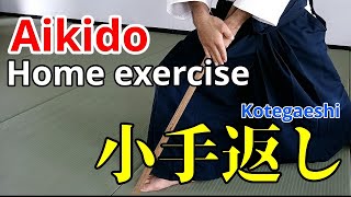 【AIKIDO】Home exercise Kotegaeshi 小手返し 自宅でできる合気道