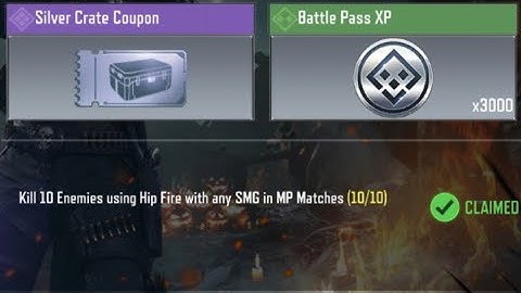 Call Of Duty Mobile Kill 10 Enemies using Hip Fire with any SMG in MP Matches Task Complete