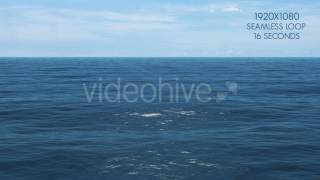 Ocean Waves Coming From Clear Horizon - motion graphics Backgrounds