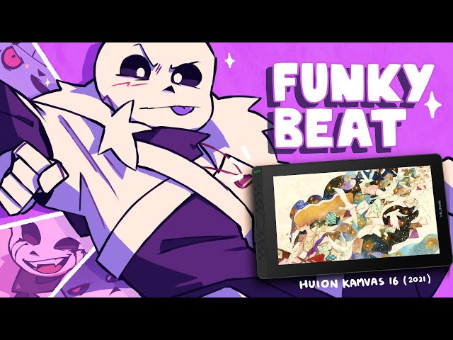 FUNKY BEAT MEME  | HUION KAMVAS 16 (Undertale AU) class=