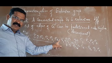 V6GTU1S5 Characterization of eulerian graphs