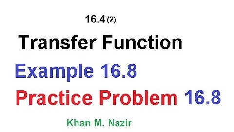 (English) ENA | Example 16.8 & Practice 16.8 | Transfer Function Explained