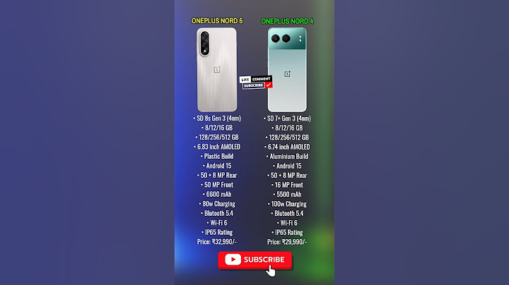 Oneplus Nord 5 vs Nord 4 - Comparison! #oneplusnord5 #oneplusnord4 #techreview #oneplusnord