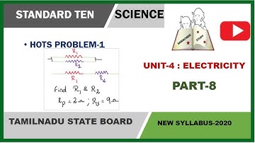 TN SAMACHEER STD10 SCIENCE UNIT-4 ELECTRICITY-HOTS PROBLEM-1